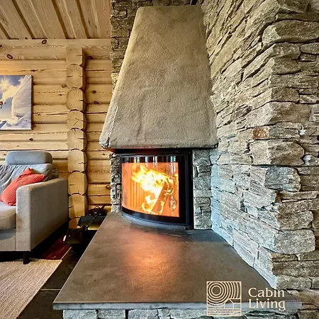 Stylish Log In With View & Sauna Hébergement de vacances Hafjell