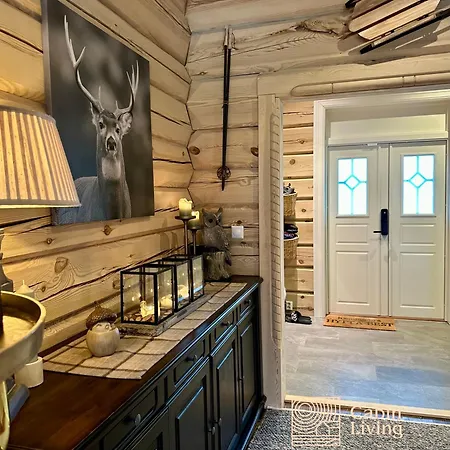 Stylish Log In With View & Sauna Hébergement de vacances