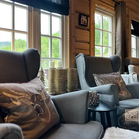 Stylish Log In With View & Sauna *