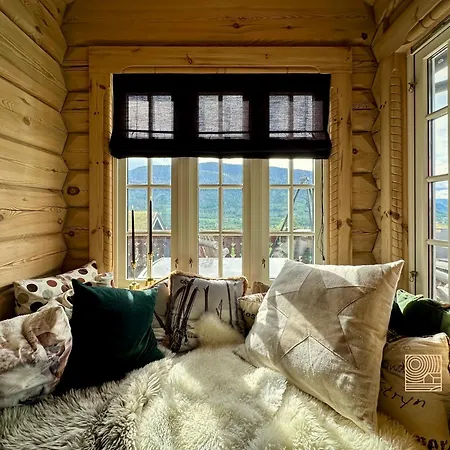 Stylish Log In With View & Sauna *