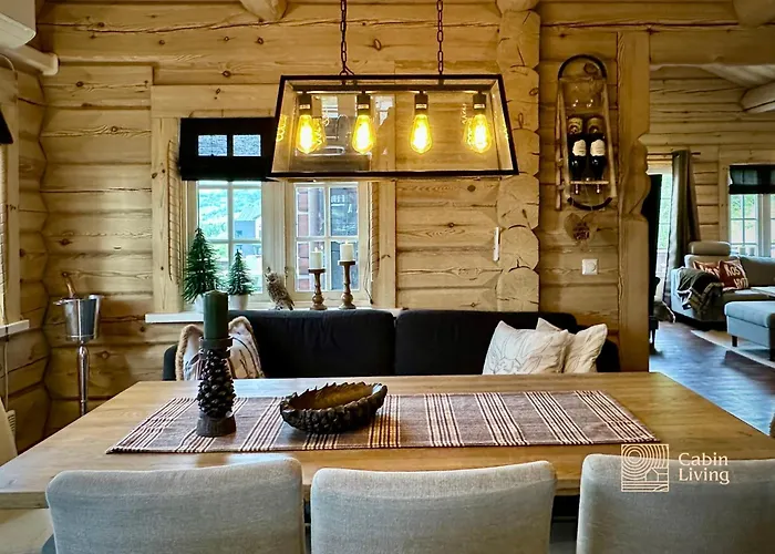 Stylish Log In With View & Sauna