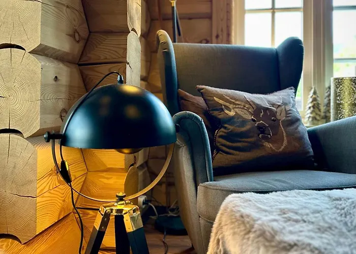 Stylish Log In With View & Sauna Semesterbostad Hafjell