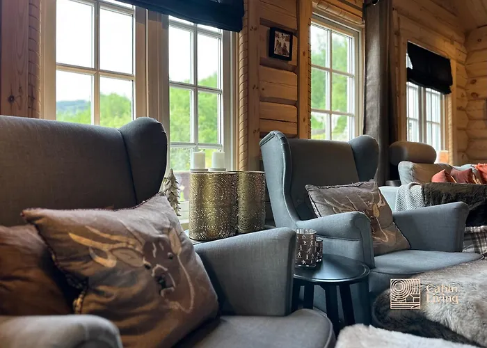 Stylish Log In With View & Sauna *