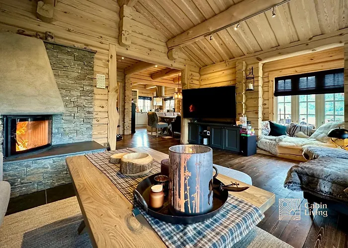 Stylish Log In With View & Sauna * Hafjell