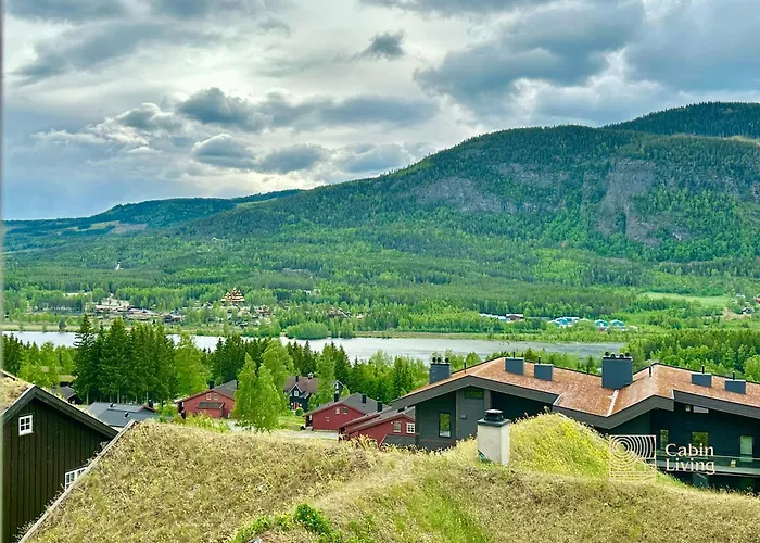 Stylish Log In With View & Sauna